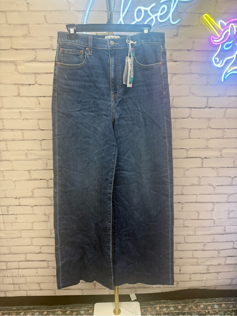 Daze Denim Far Out Rigid Wide Leg Jean - 8